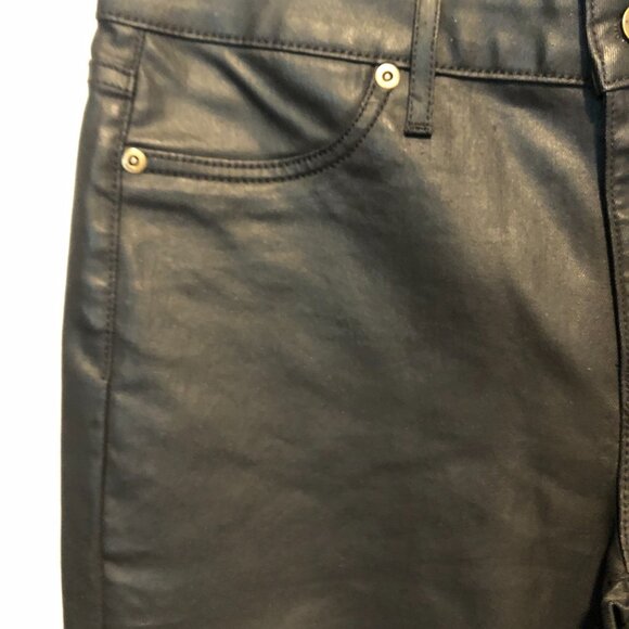 Cache Black Coated Cotton Jean Pant Skinny Slim 5 Pocket Stretch New NWT $158 - Picture 4 of 10